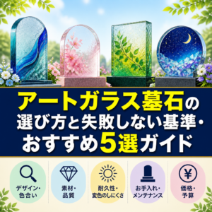 アートガラス墓石の選び方と失敗しない基準・おすすめ5選ガイド